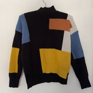 Colorblock Knit Sweater